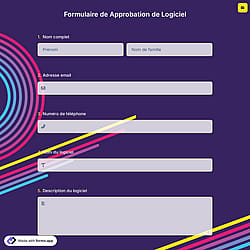 Formulaire de Approbation de Logiciel