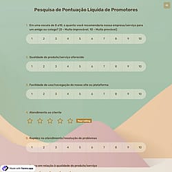 Pesquisa de Pontuação Líquida de Promotores