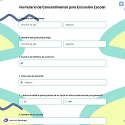 Formulario de Consentimiento para Excursión Escolar