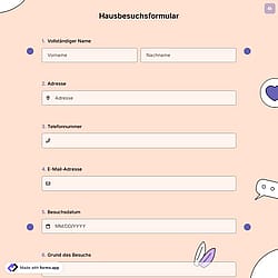 Hausbesuchsformular