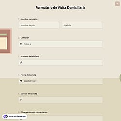 Formulario de Visita Domiciliaria