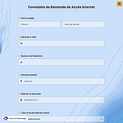 Formulaire de Demande de Accès Internet