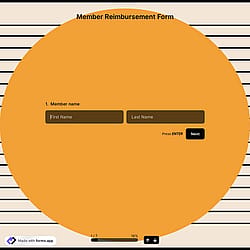 Member Reimbursement Form