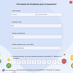 Formulaire de Feedback pour le Exposition