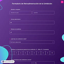 Formulario de Retroalimentación de la Exhibición