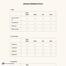 Library Feedback Form