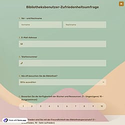 Bibliotheksbenutzer-Zufriedenheitsumfrage