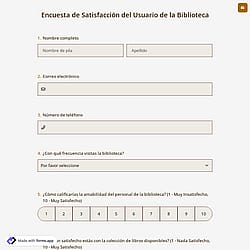 Encuesta de Satisfacción del Usuario de la Biblioteca