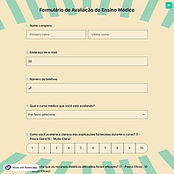 Formulário de Avaliação do Ensino Médico