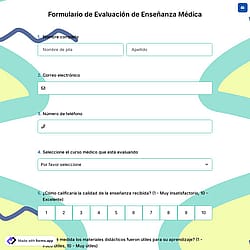 Formulario de Evaluación de Enseñanza Médica