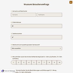 Museum Besucherumfrage