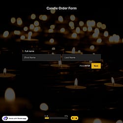 Candle Order Form