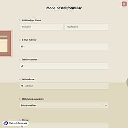 Möbelbestellformular