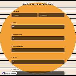 Girl Scout Cookie Order Form