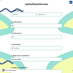 Impfstoffbestellformular