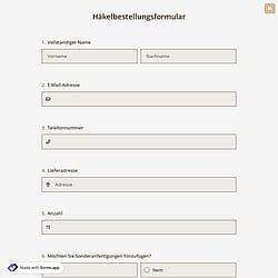 Häkelbestellformular