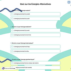 Quiz sur les Energies Alternatives