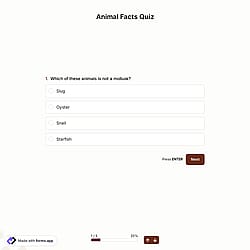 Animal Facts Quiz