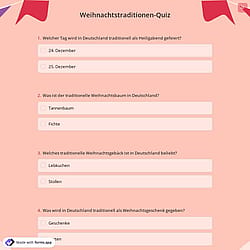 Weihnachtstraditionen-Quiz