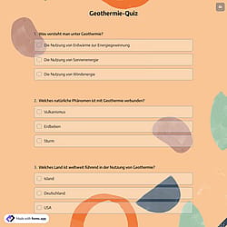 Geothermie-Quiz