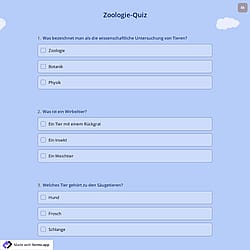 Zoologie-Quiz
