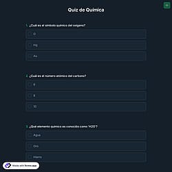 Quiz de Química