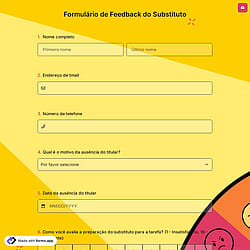 Formulário de Feedback do Substituto