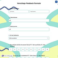 Vorschlags-Feedback-Formular