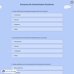 Encuesta de Instalaciones Escolares
