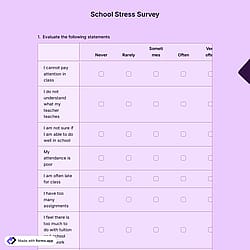 School Stress Survey