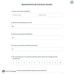 Questionário de Estresse Escolar