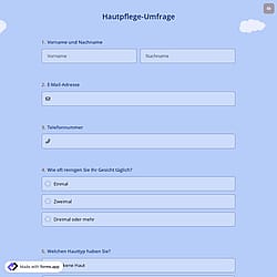 Hautpflege-Umfrage