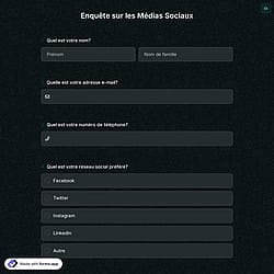 Enquête sur les Médias Sociaux