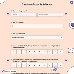 Enquête de Psychologie Sociale