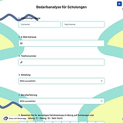 Bedarfsanalyse für Schulungen