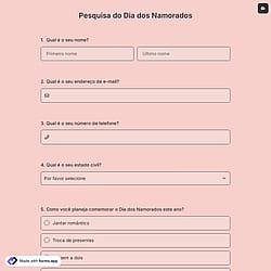 Pesquisa do Dia dos Namorados