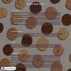 Cookie Order Form