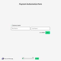 Payment Authorization Form