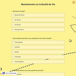 Questionnaire sur la Qualité de Vie
