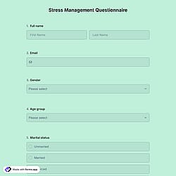 Stress Management Questionnaire
