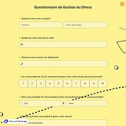 Questionnaire de Gestion du Stress