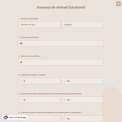 Encuesta de Actitud Estudiantil