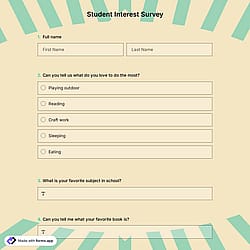 Student Interest Survey