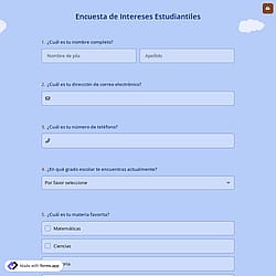 Encuesta de Intereses Estudiantiles