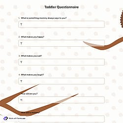 Toddler Questionnaire