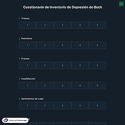 Cuestionario de Inventario de Depresión de Beck