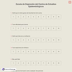 Escala de Depresión del Centro de Estudios Epidemiológicos