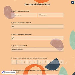Questionário de Bem-Estar