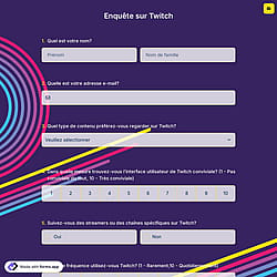 Enquête sur Twitch