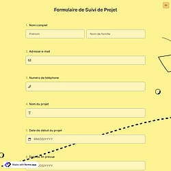 Formulaire de Suivi de Projet